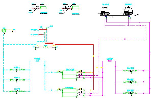 空调水系统流程原理图